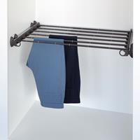 Pull-out width adjustable trousers rack brown - brown 1